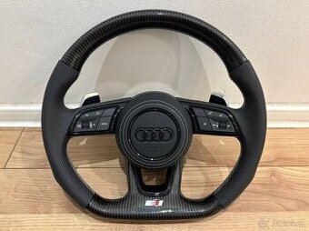 AUDI KARBON ŠPORTOVÝ PERFOROVANÝ ZKOSENY VOLANT