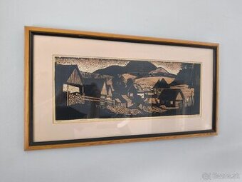 Obraz - Edita Ambrušová -1969 - Podvečer