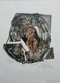Ivan Pavle (1955): Času dosť (ruč. kolor. grafika) - 1