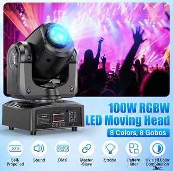 LED rotačné hlavy 100w