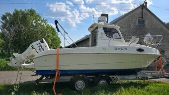 Technofiber 6,5m+SUZUKI DF150+príves