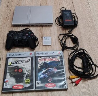 PS2 Slim Satin Silver