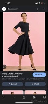 The Pretty dress company čierne midi šaty
