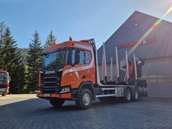 Lesovoz LESOVÚZ Scania V8 R580 do drewna drzewa lasu