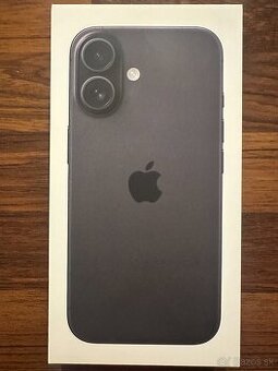 Iphone 16, Black, 128GB - nový ešte originál zabelený