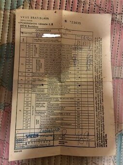 doklad Autoservis 1990