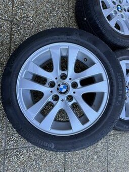 BMW disky originál + staré zimné pneu 205/55 R16