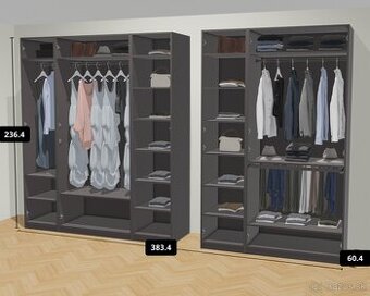 Velka 2-dielna skrina & komoda 600 EUR (povodne >1800 EUR)