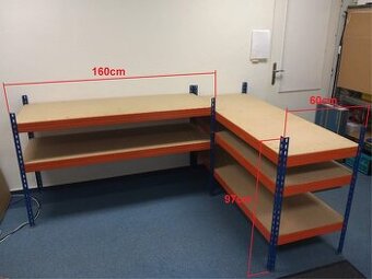 Bezskrutkové policové regály