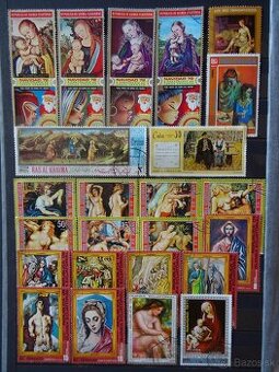 Pekná zbierka známok UMENIE 2