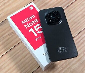 Xiaomi Redmi Note 15 Pro 5G Black, NOVÝ, NEROZBALENÝ,ZÁRUKA