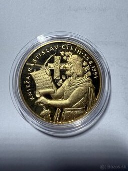 Strieborná medaila knieža Rastislav proof