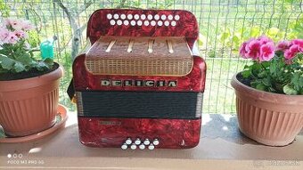 Harmonika-Heligonka,Delícia Favorit ,trojhlas C-F.