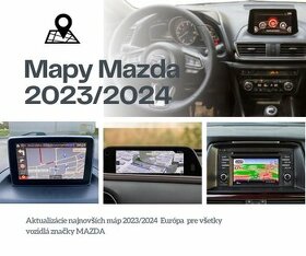 Aktualizácia navigácie MAZDA Mapy 2023 / 2024 SD KARTA