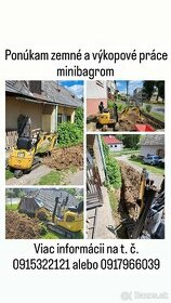 Zemné a výkopové práce minibagrom - 1