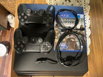 PlayStation 4 Pro 1 TB (CUH-7216B) + 2x DualShock 4, hra