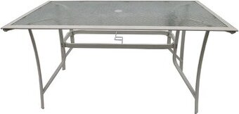 NOVÝ Sklenený exteriérový stôl 150x90 cm - nerozbalený