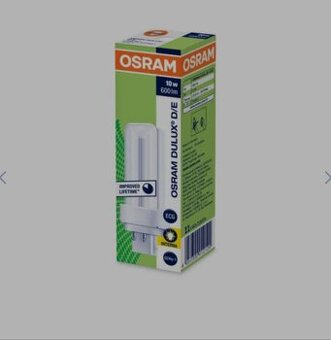 Predám žiarivku Osram DULUX D/E 10W 600lm