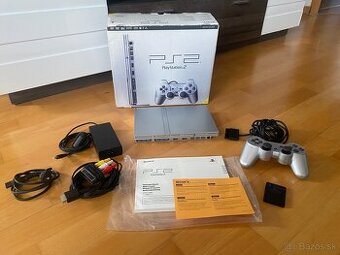 Sony Playstation 2 Satin Silver + Krabica Ps2 herná konzola