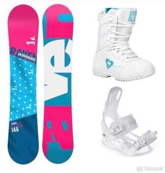 Snowboard 140+vázání+boty