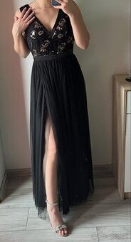 Čierne spoločenské šaty 34/XS