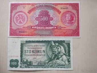 predám staré bankovky československo - 1