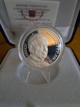 Vatikan Papez Frantisek 10euro strieborna minca