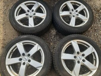 ELEKTRONY 5x112r17 obuté zimne pneu 215/55r17