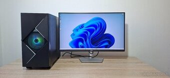 Herný pc RYZEN 5 5500/512gb NVME/RX5700XT 8GB+27LCD QHD