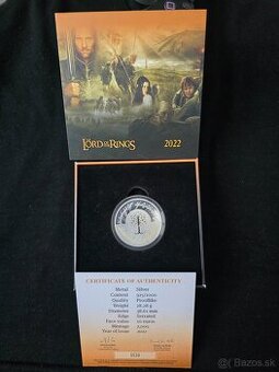 Lord of the rings, strieborna minca
