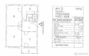 Zaujímavý 3 izb. Humenská (Terasa), OV, LO, 6.p., PS