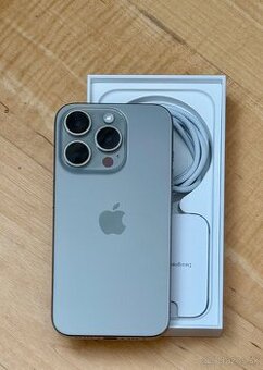 iPhone 15 Pro Max Natural Titanium BATERIE 100% TOP - 1