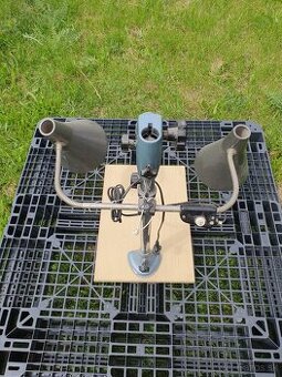 Stolová dielenská vintage dvoj-lampa