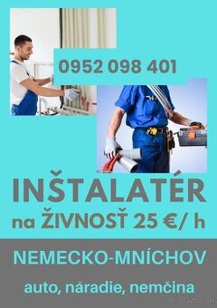 práca pre INŠTALATÉROV v MNÍCHOVE
