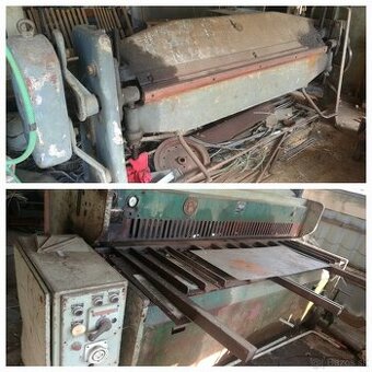 Predám tabuľovú ohýbačku a nožnice