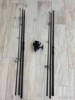 Kaprárska výbava Daiwa + Shimano – 2× prút + navijak