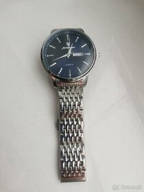 Strieborno - modré pánske hodinky - 1