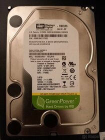 Na predaj 3TB Hard disk 3,5" WD Green