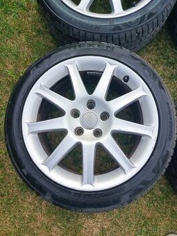 AUDI hliníkové disky R17 5x112+ nové letné pneumatiky