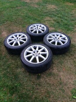 AUDI hliníkové disky R17 5x112+ nové letné pneumatiky