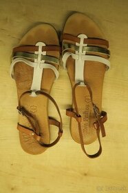 Kožené dámske letné sandále Eva Frutos - 1