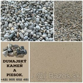 predám Dunajský kameň, Okrasný kameň, štrk a piesok