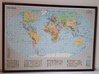 Puzzle obraz mapa sveta
