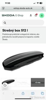Strešný box + nosiče SUPERB 3