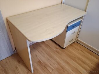Písací stôl 120cm s kontajnerom