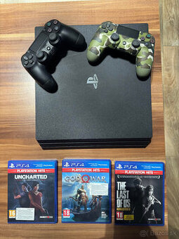 Predám PS4 Pro – výborný stav, málo používané