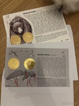 Autorske karty 3ks fauna a flora 5 euro