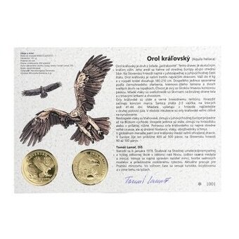 Autorská karta 5€ (2025) - Orol kráľovský