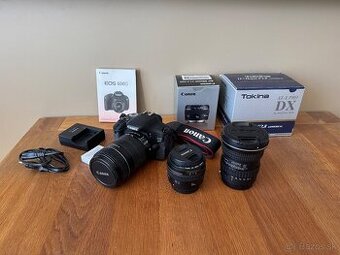 Canon EOS 600D + 3 objektívy