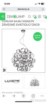 Luster s lamelami LED
